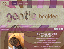 Tablet Screenshot of gentlebraider.com